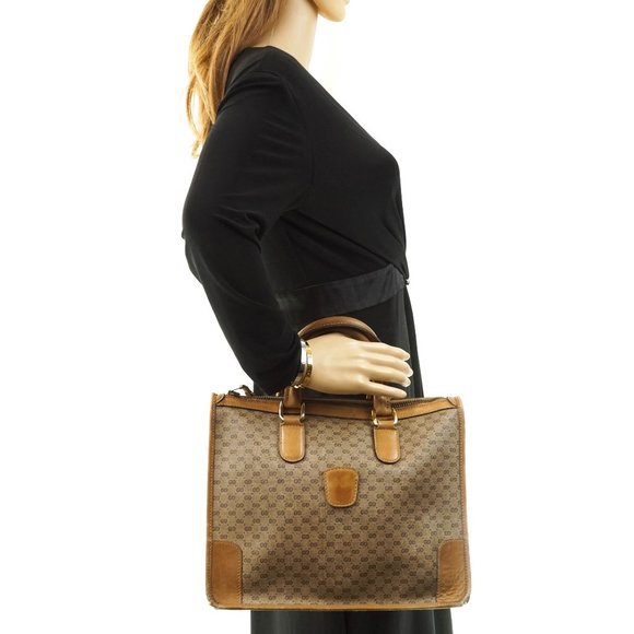 Auth Gucci Micro Gg Hand Bag Brown #15988V12 - Picture 2 of 14